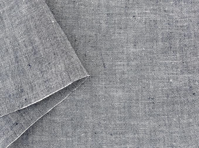 100% Linen Fabric – Yarn Dyed Chambray, Pre-Washed, Lightweight Crisp & Cool Handfeel, 52–54" Wide – The Linen Lab (Chambray Indigo 7110, 3y)
