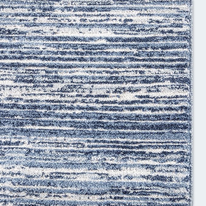Well Woven Custom Size Hallway & Stair Runner- Harlow Delphi Taupe 27 Inches Wide x 14 Feet Long Runner (27" x 14') Runner Rug - Modern Stripes Pattern, Ultra-Soft, Easy-Clean