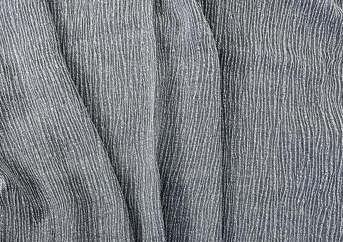 Linen Rayon Blend Fabric by The Linen Lab – Lightweight, Soft, Pre-Washed Material for Sewing, Clothing, Crafts & DIY (1 Yard pre Cut, Grey - Pigment Dyed)