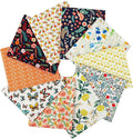 Craftido -25 Options- 100% Cotton Quilting Fabric Bundles 10pcs Fat Quarters 18”x21”-Medium Weight 5.2 oz- Soft Cotton for Quilting, Sewing Project, Patchwork, DIY Crafts – Secret Garden