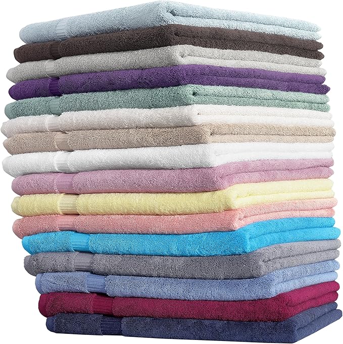 SALBAKOS 100% Turkish Cotton Extra Large Bath Sheet Set of 2 35x70 inch | Heirloom Quality | Hotel & Spa Collection | Soft, Absorbent Oversize Bath Towels | Made in Turkey (Yellow, 2 Bath Sheets)