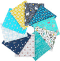 Craftido -25 Options- 100% Cotton Quilting Fabric Bundles 10pcs Fat Quarters 18”x21”-Medium Weight 5.2 oz- Soft Cotton for Quilting, Sewing Project, Patchwork, DIY Crafts – Baby Boy