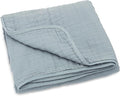 Parker Baby Muslin Blanket | 100% Soft Cotton Toddler Quilt & Baby Muslin Swaddle | Gender Neutral Design 47" x 47" Blanket