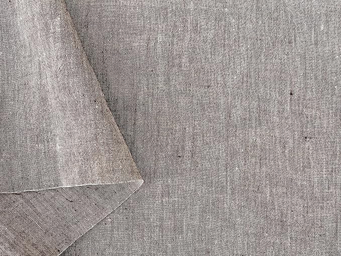 100% Linen Fabric – Yarn Dyed Chambray, Pre-Washed, Lightweight Crisp & Cool Handfeel, 52–54" Wide – The Linen Lab (Brown 4825, 3y)