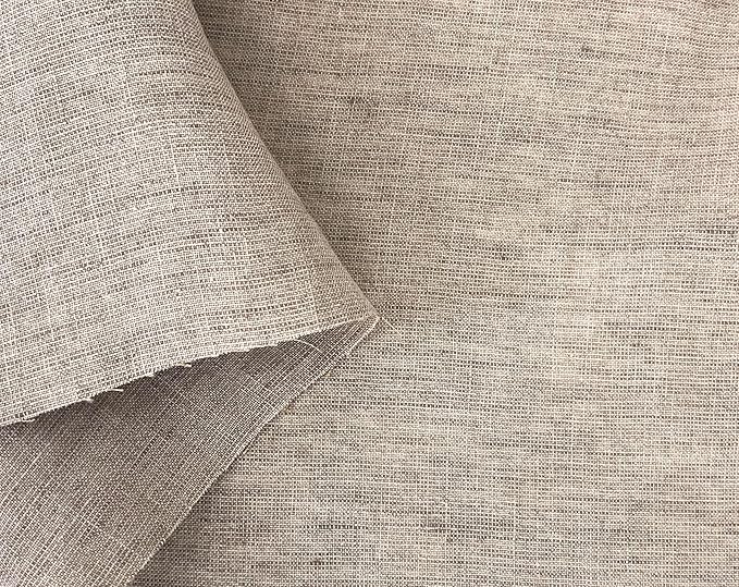 100% Linen Fabric – Yarn Dyed Chambray, Pre-Washed, Lightweight Crisp & Cool Handfeel, 52–54" Wide – The Linen Lab (Beige 4799, 3y)