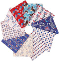 Craftido -25 Options- 100% Cotton Quilting Fabric Bundles 10pcs Fat Quarters 18”x21”-Medium Weight 5.2 oz- Soft Cotton for Quilting, Sewing Project, Patchwork, DIY Crafts – American Style
