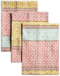 Maison d' Hermine Kitchen Towels Set of 3 100% Cotton 27.50" x 20" Reusable Cloth Tea Dish Towels Absorbent with Hanging Loop for Kitchen, Home, Dining, Cocktail Parties Spring/Summer (Provence)