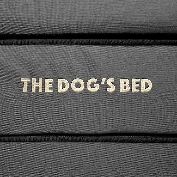 The Dog’s Bed Orthopedic Dog Bed, Medium Grey with Black Trim, Waterproof, Supportive Dog Bed with Washable Replaceable Covers, Veterinary Approved