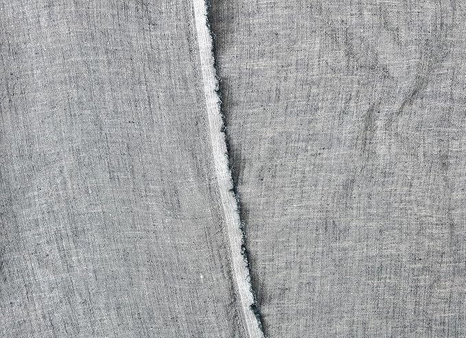 100% Linen Fabric – Yarn Dyed Chambray, Pre-Washed, Lightweight Crisp & Cool Handfeel, 52–54" Wide – The Linen Lab (Sage Green 4802, 3y)