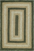 Traditional Jute Braided Rug, Rustic Country Décor for Kitchen, Living Room, Dining Room, Bedroom, Meadow, 3'X5'