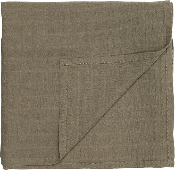 Huxie Swaddle - 100% Organic Cotton - Muslin Swaddle Blankets for Newborn, 47" x 47" (Sage Green)