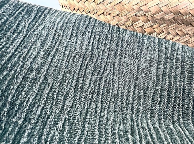 Linen Rayon Blend Fabric by The Linen Lab – Lightweight, Soft, Pre-Washed Material for Sewing, Clothing, Crafts & DIY (3 Yard pre Cut, Khaki - Pigment Dyed)