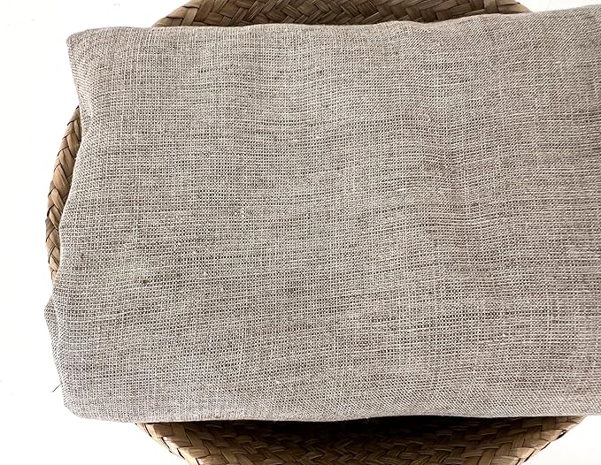 100% Linen Fabric – Yarn Dyed Chambray, Pre-Washed, Lightweight Crisp & Cool Handfeel, 52–54" Wide – The Linen Lab (Beige 4799, 3y)