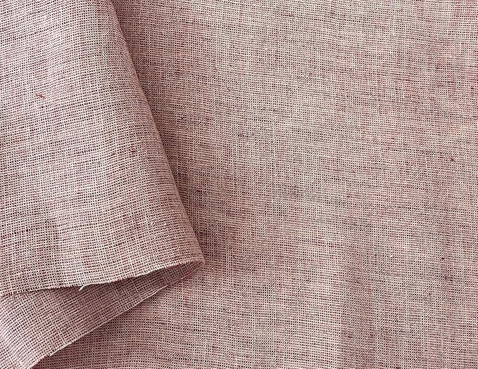 100% Linen Fabric – Yarn Dyed Chambray, Pre-Washed, Lightweight Crisp & Cool Handfeel, 52–54" Wide – The Linen Lab (Brick Chambray 6912, 3y)