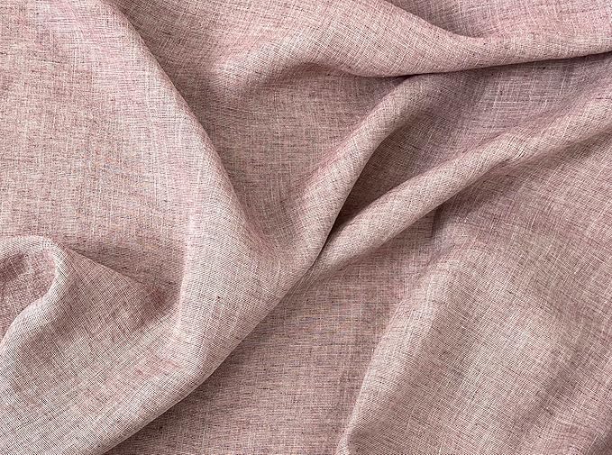 100% Linen Fabric – Yarn Dyed Chambray, Pre-Washed, Lightweight Crisp & Cool Handfeel, 52–54" Wide – The Linen Lab (Brick Chambray 6912, 3y)