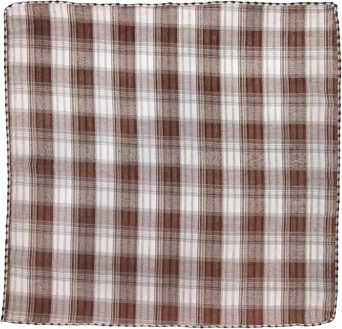 Pemilosci Double Layers Two Tones Dog Cotton Square Bandana Bibs Scarf Kerchief for Small Medium Dogs Boy or Girl - DCB06 B&B